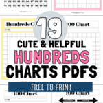 19 Cute & Helpful Hundreds Charts PDFS - Free to Print | SaturdayGift