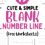 19 Cute & Simple Blank Number Line - Free Worksheets | SaturdayGift