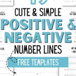 19 Cute & Simple Positive & Negative Number Lines Free Templates - Help Kids Learn | SaturdayGift