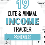 19 Cute and Minimal Income Tracker Printables | SaturdayGift