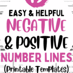 19 Easy & Helpful Negative Positive Number Lines - Printable Templates | SaturdayGift