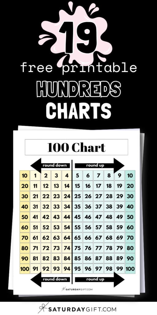19 Free Printable Hundreds Charts | SaturdayGift