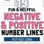 19 Fun & Helpful Negative & Positive Number Lines - Help Kids Learn | SaturdayGift