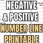 19 Negative & Positive Number Line Printable Worksheets | SaturdayGift