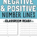 19 Negative & Positive Number Lines - Classroom Ready | SaturdayGift