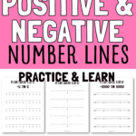 19 Positive & Negative Number Lines - Practice & Learn | SaturdayGift