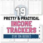 19 Pretty and Practical income Trackers | SaturdayGift