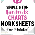 19 Simple & Fun Hundreds Charts Worksheets - Free Printables | SaturdayGift
