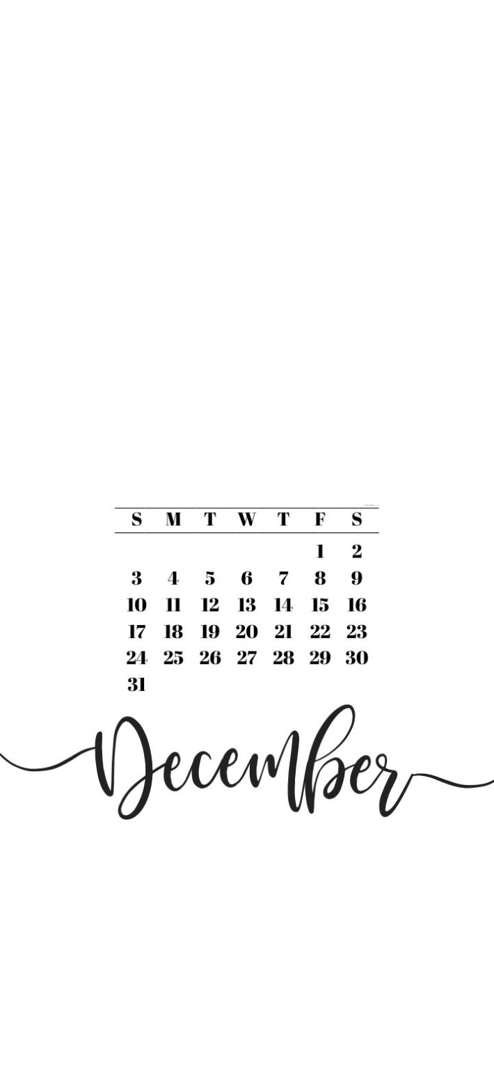 December 2023 Calendar Wallpaper - 48 Cute iPhone Backgrounds