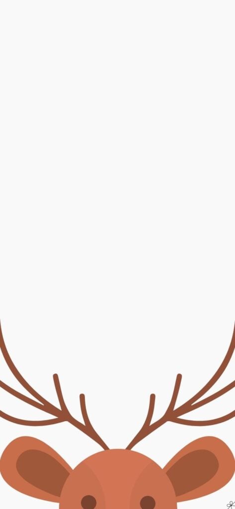 Shy Rudolf the Reindeer Wallpaper for phone