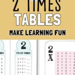 2 Times Tables - Make Learning Fun | SaturdayGift