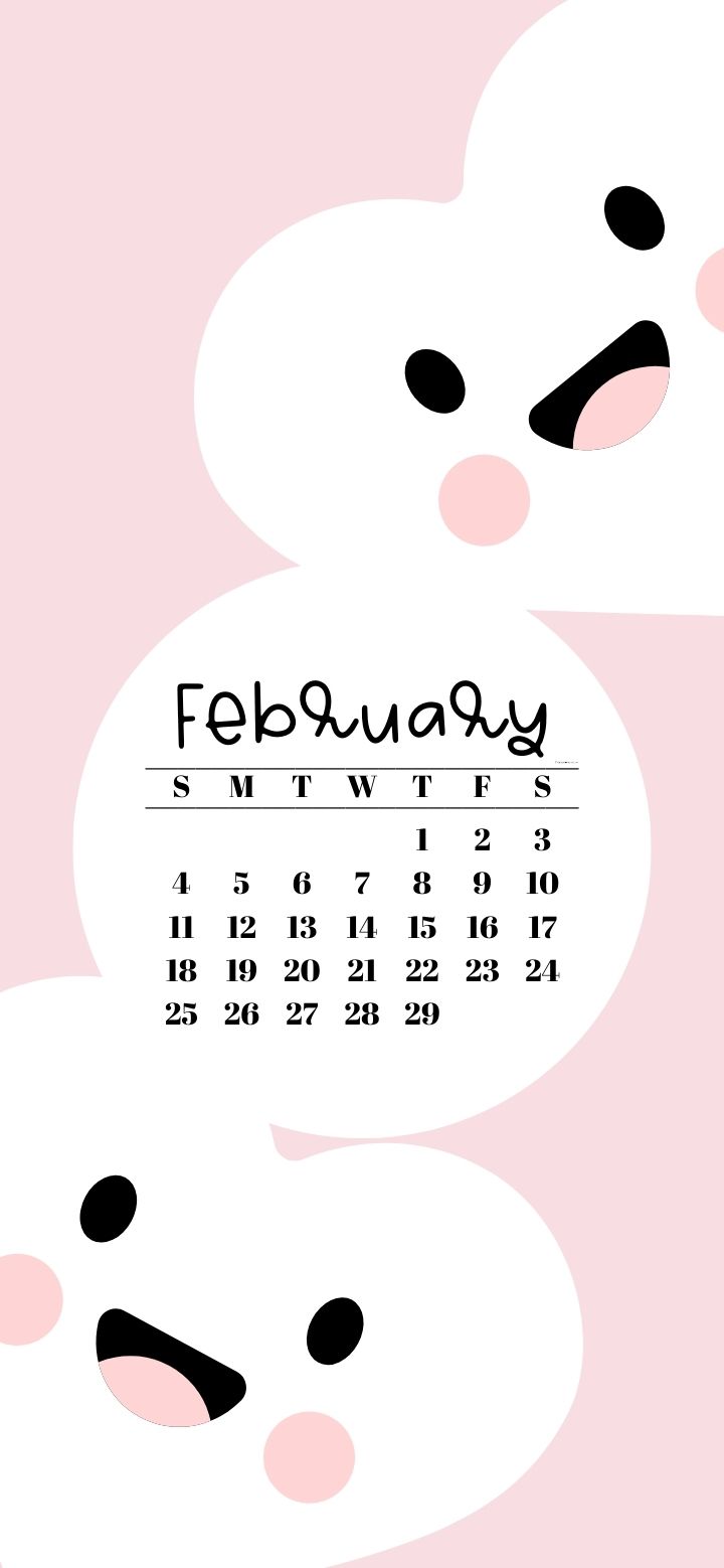 February 2024 Calendar Wallpaper 51 Cute Backgrounds for Phone