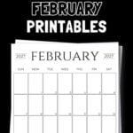 20 Cute & Free February Printables | SaturdayGift