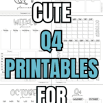 20+ Cute Q4 Printables for Planning | SaturdayGift
