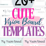 20+ Cute Vision Board Templates | SaturdayGift