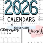 20+ December 2026 Calendars | SaturdayGift