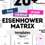 20+ Free and Minimal Eisenhower Matrix | SaturdayGift