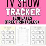 20 TV Show Tracker Templates | SaturdayGift