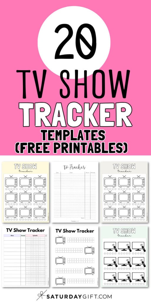 20 TV Show Tracker Templates | SaturdayGift