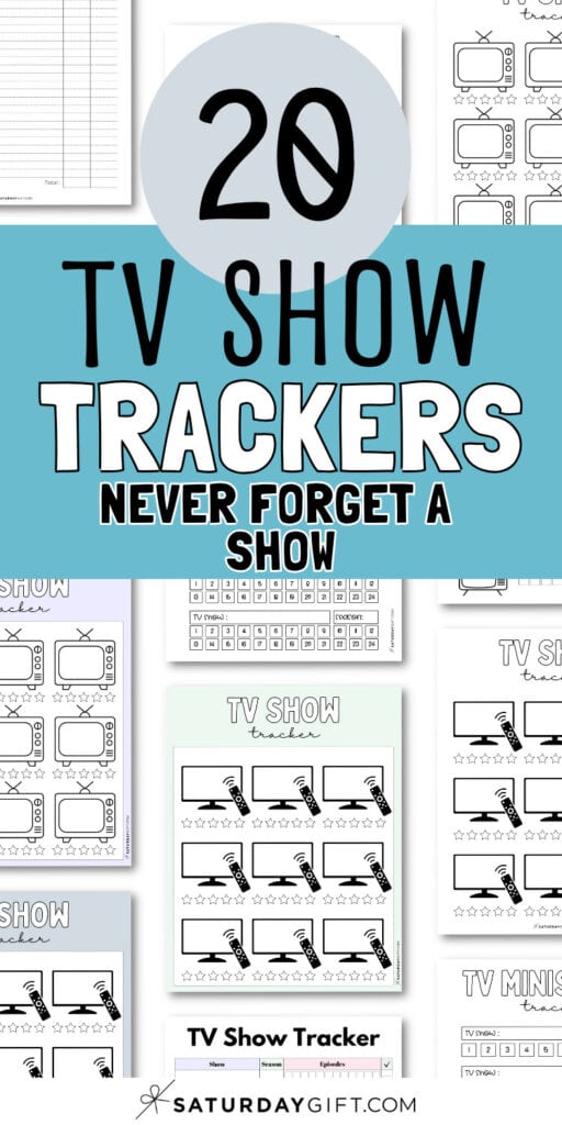 20 TV Show Trackers | SaturdayGift