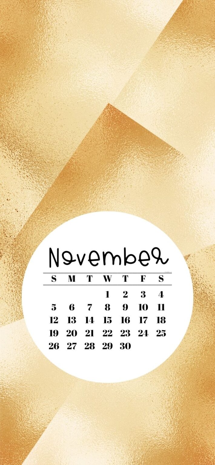 November 2023 Calendar Wallpaper - 44 Cute iPhone Backgrounds