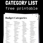 200+ Budget Category List | SaturdayGift