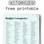 200+ Budgeting Categories Free Printable | SaturdayGift
