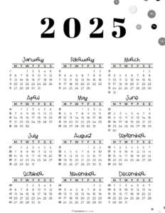 Week numbers for 2025 - What week is it? | SaturdayGift