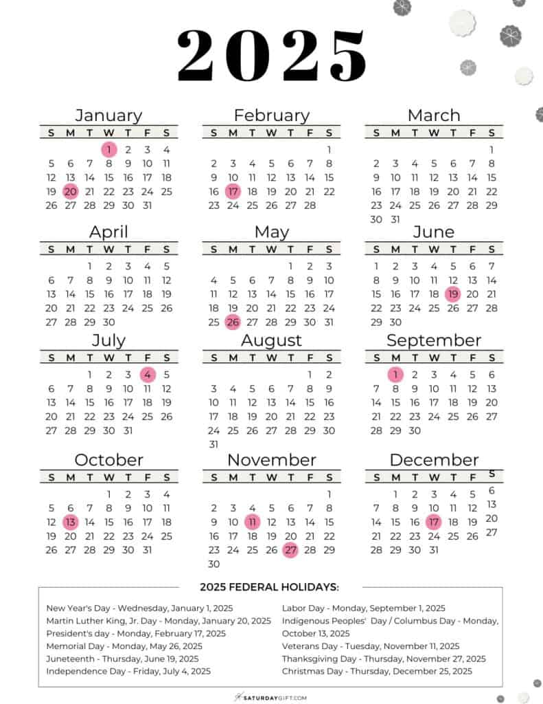 Next Holiday 2025