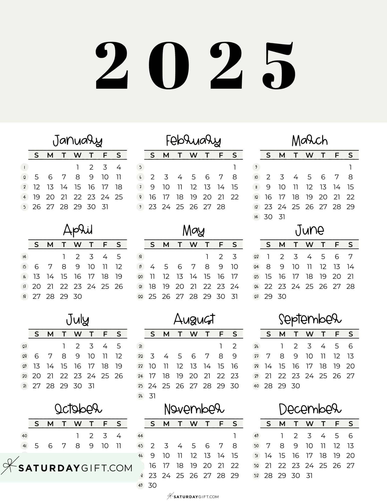 2025 Full Month Calendar Printable Full Liuka Prissie