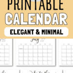 2027 Printable Calendar - Elegant & Minimal | SaturdayGift