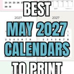 21 Best May 2027 Calendars to Print & Use | SaturdayGift