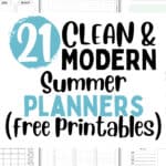 21 Clean and Modern Summer Planners | SaturdayGift