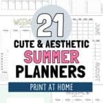 21 Cute & Aesthetic Summer Planners | SaturdayGift