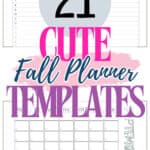 21 Cute Fall Planner Templates | SaturdayGift