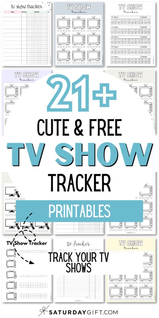 21+ Cute & Free TV Show Tracker Printables | SaturdayGift