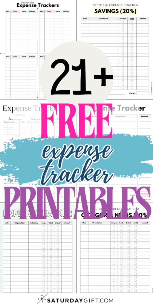 21+ Free Expense Tracker Printables | SaturdayGift