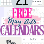 21 Free May 2026 Calendars | SaturdayGift