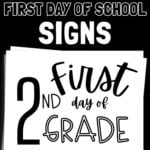 21 Free Printable First Day of School Signs for Every School Year | SaturdayGift