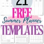 21 Free Summer Planner Templates | SaturdayGift
