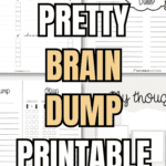 21 Pretty Brain Dump Printable Templates | SaturdayGift