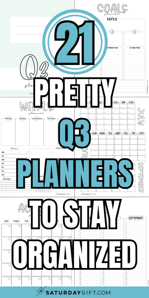 21 Pretty Q3 Planners to Stay Organized | SaturdayGift