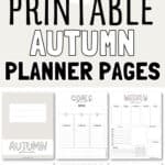 21 Printable Autumn Planner Pages | SaturdayGift