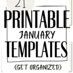 21 Printable January Templates - Get Organized | SaturdayGift