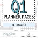 21 Printable Q1 Planner Pages - Get Organized | SaturdayGift