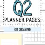 21 Printable Q2 Planner Pages - Get Organized | SaturdayGift