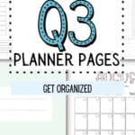 21 Printable Q3 Planner Pages - Get Organized | SaturdayGift