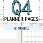 21 Printable Q4 Planner Pages - Get Organized | SaturdayGift