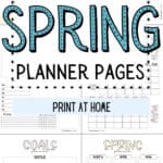 21 Printable Spring Planner Pages - Print at Home | SaturdayGift
