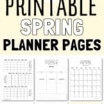 21 Printable Spring Planner Pages | SaturdayGift